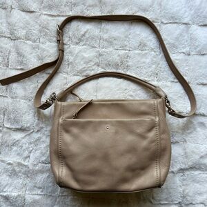 Elegant Tan Leather Kate Spade Shoulder Bag